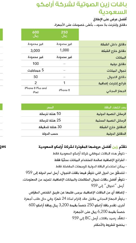 عروض زين لموظفي الخطوط السعودية - اقوى عرض مقدم من زين 5498 2